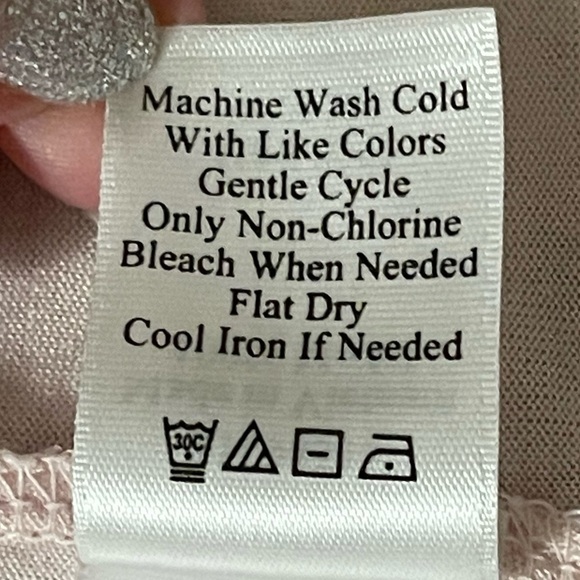 Coldwater Creek Open Front Lightweight Roll Tab Cardigan Tunic In Pale Pink - Picture 15 of 16